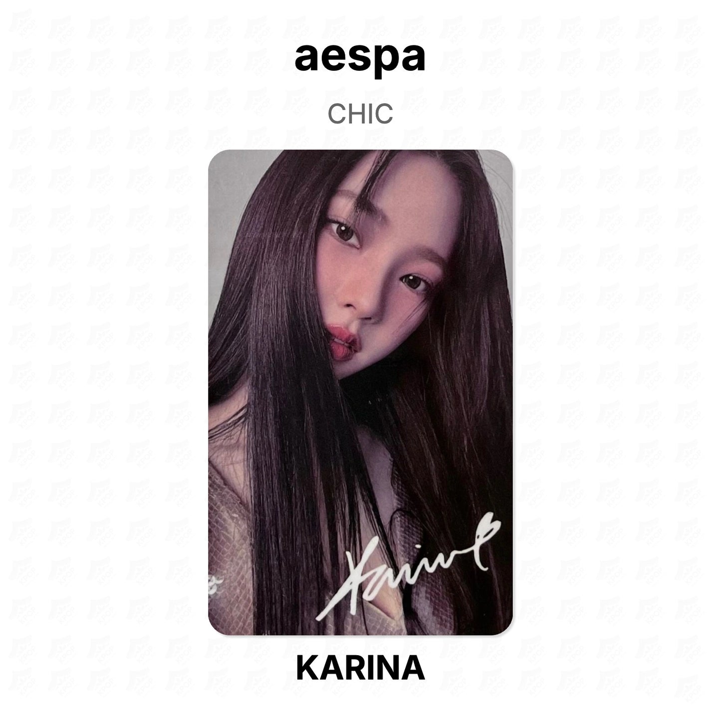 aespa CHIC Official Photocard