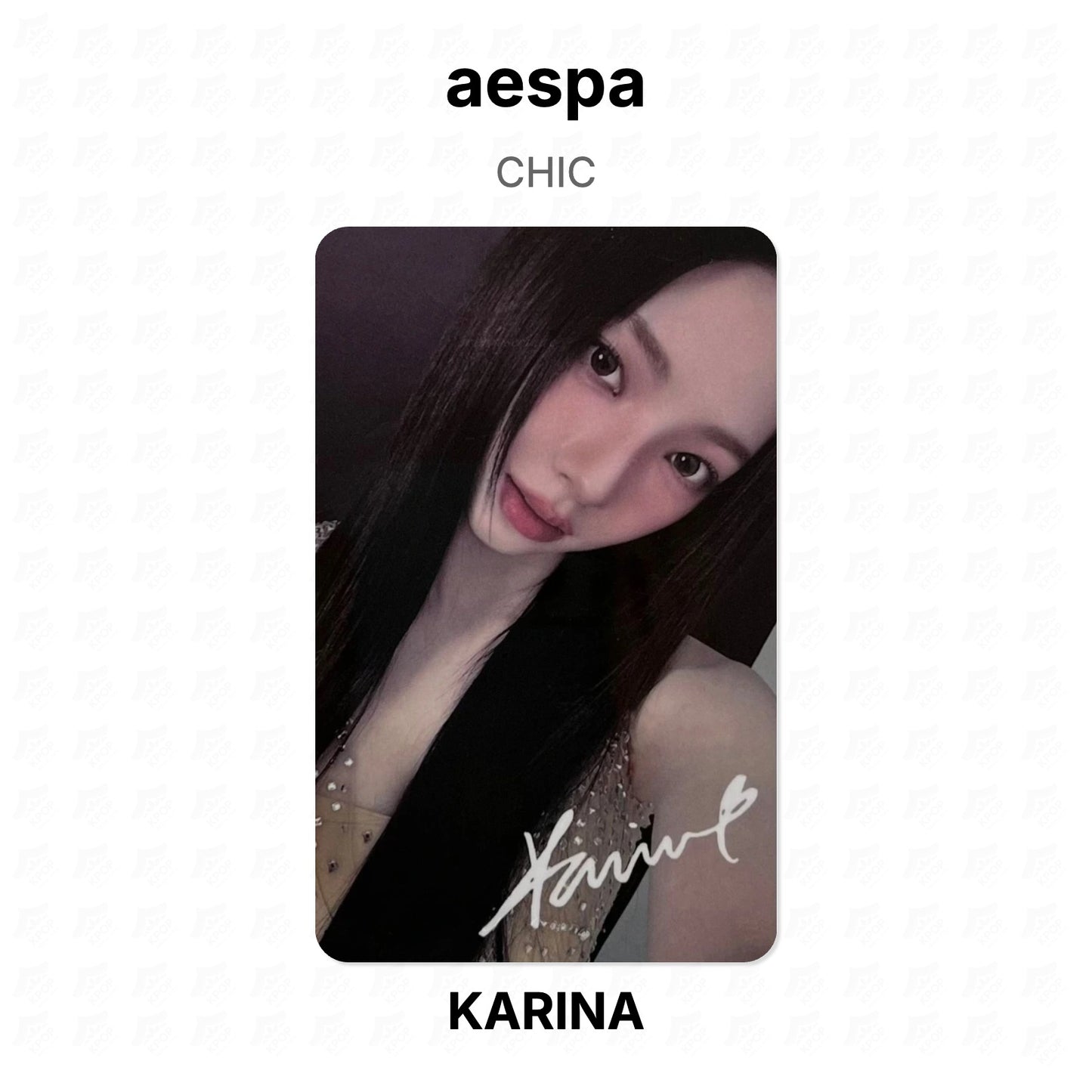 aespa CHIC Official Photocard