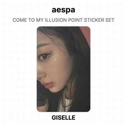 aespa COME TO MY ILLUSION POINT STICKER SET Official Photocard