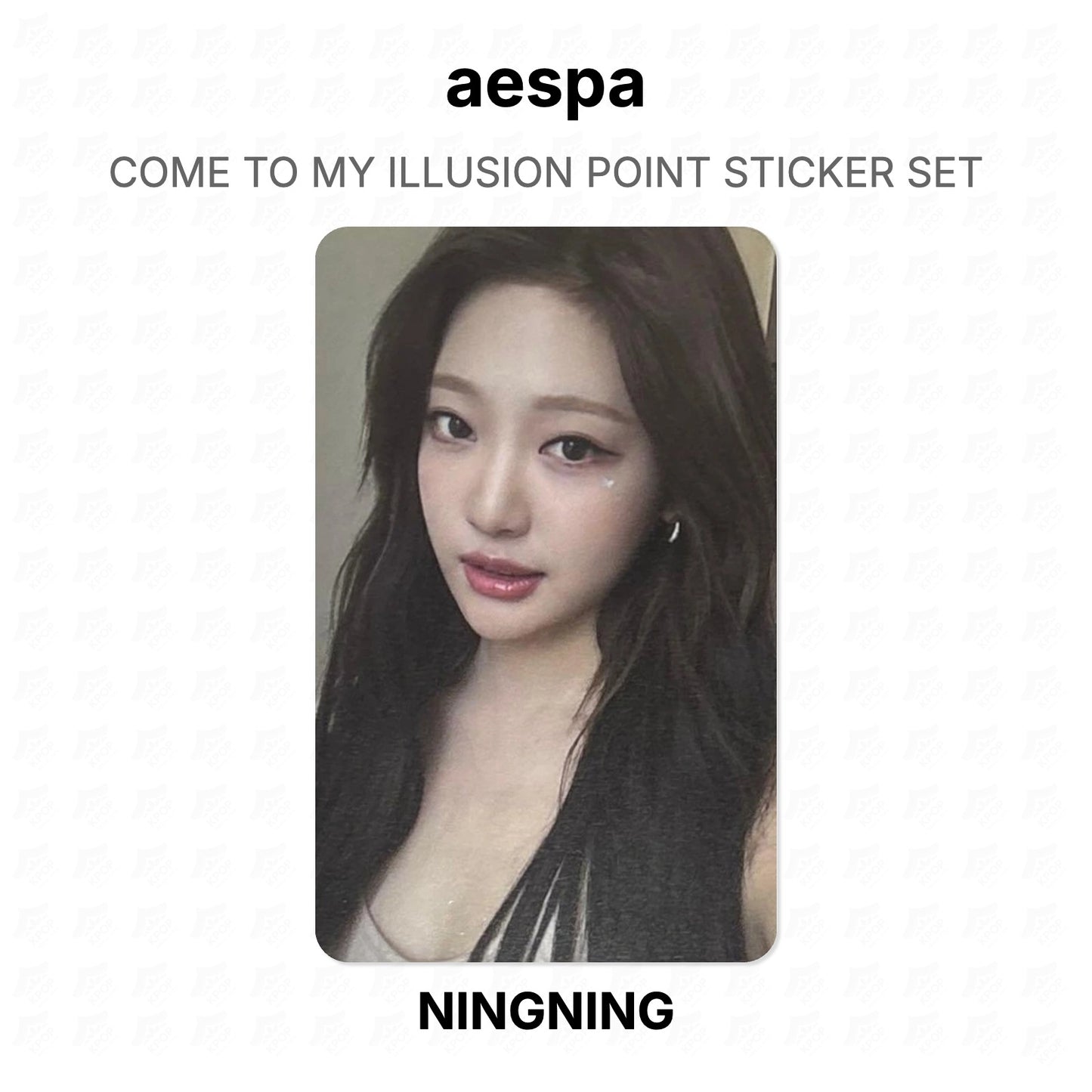 aespa COME TO MY ILLUSION POINT STICKER SET Official Photocard