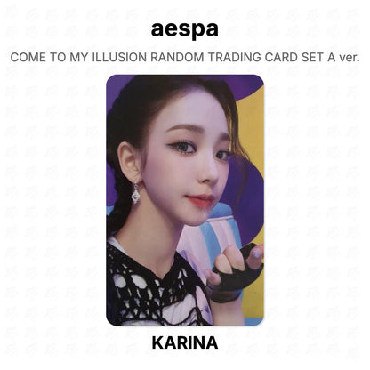 aespa COME TO MY ILLUSION RANDOM TRADING CARD SET A ver. Official Photocard