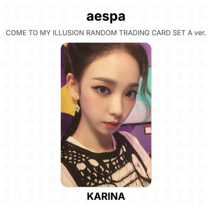 aespa COME TO MY ILLUSION RANDOM TRADING CARD SET A ver. Official Photocard