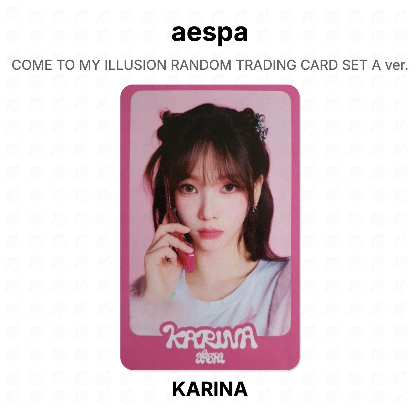 aespa COME TO MY ILLUSION RANDOM TRADING CARD SET A ver. Official Photocard