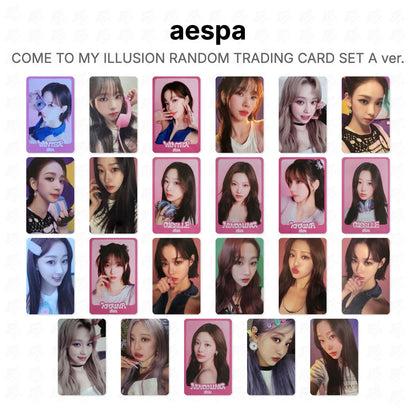 aespa COME TO MY ILLUSION RANDOM TRADING CARD SET A ver. Official Photocard