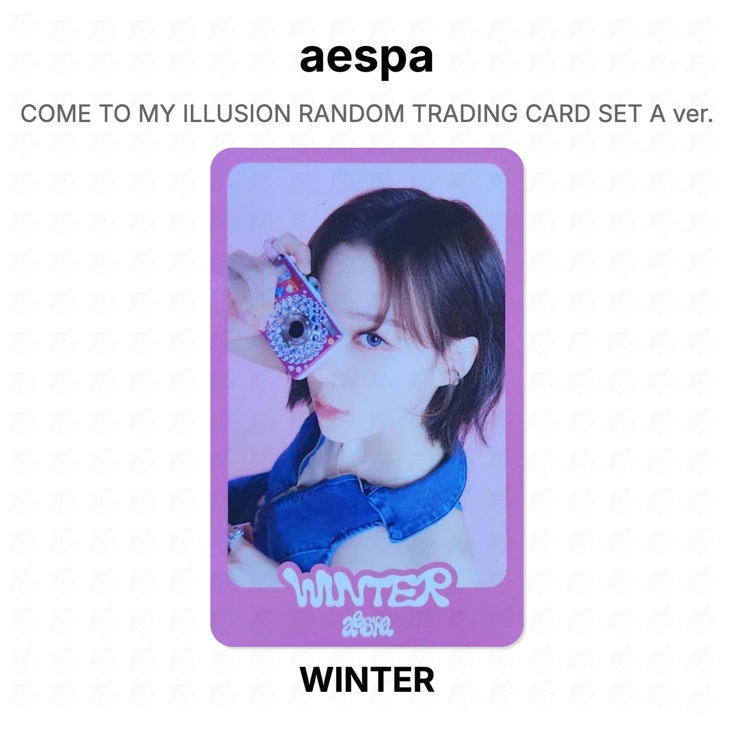 aespa COME TO MY ILLUSION RANDOM TRADING CARD SET A ver. Official Photocard