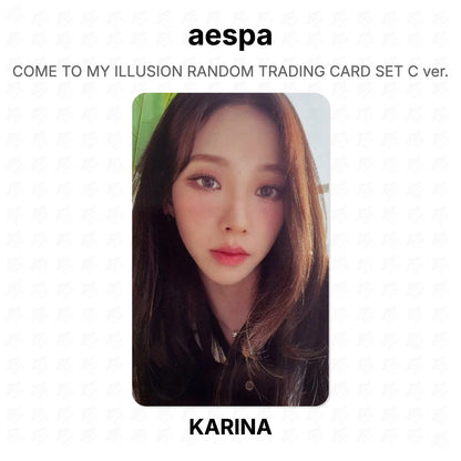 aespa COME TO MY ILLUSION RANDOM TRADING CARD SET C ver. Official Photocard