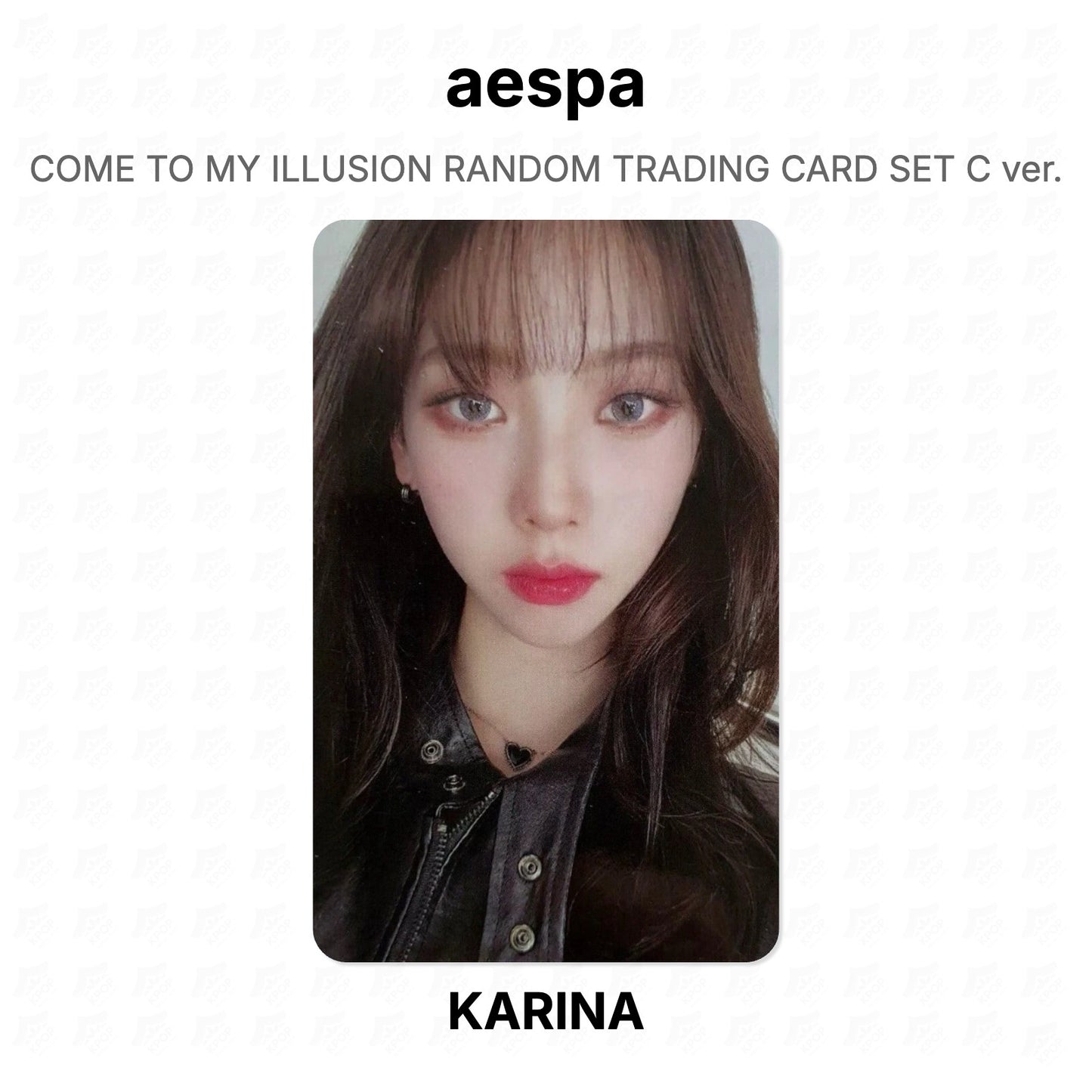 aespa COME TO MY ILLUSION RANDOM TRADING CARD SET C ver. Official Photocard