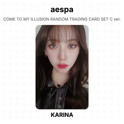 aespa COME TO MY ILLUSION RANDOM TRADING CARD SET C ver. Official Photocard