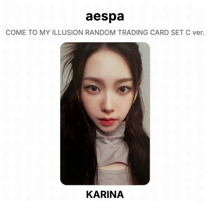 aespa COME TO MY ILLUSION RANDOM TRADING CARD SET C ver. Official Photocard