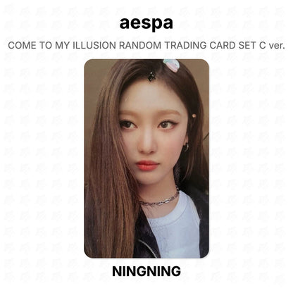 aespa COME TO MY ILLUSION RANDOM TRADING CARD SET C ver. Official Photocard