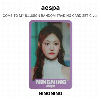 aespa COME TO MY ILLUSION RANDOM TRADING CARD SET C ver. Official Photocard