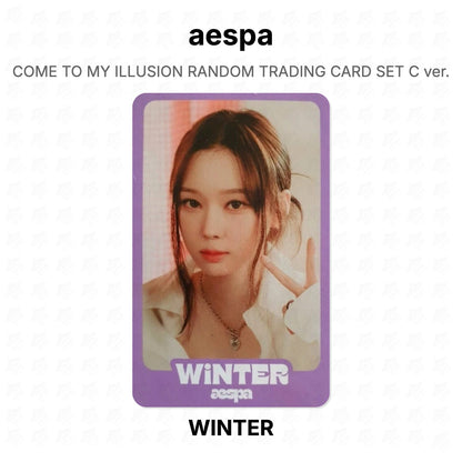 aespa COME TO MY ILLUSION RANDOM TRADING CARD SET C ver. Official Photocard