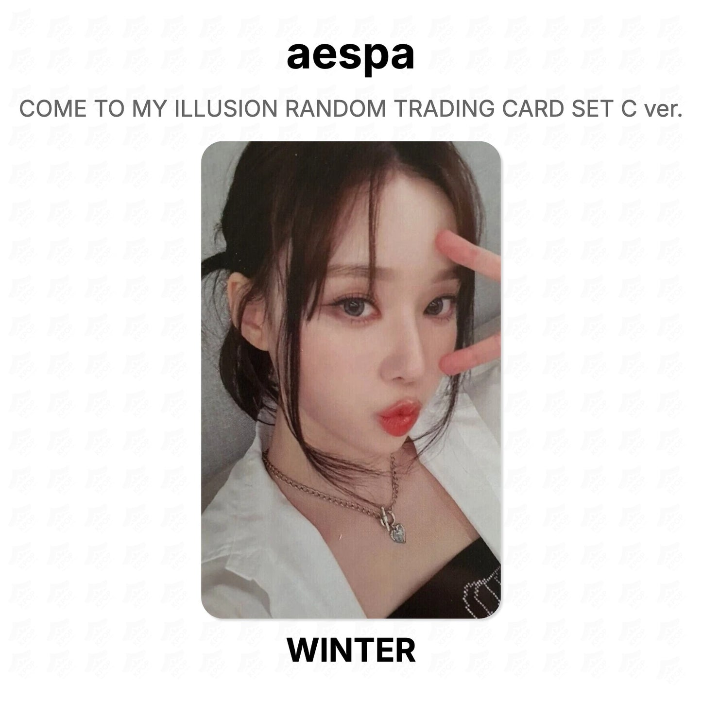 aespa COME TO MY ILLUSION RANDOM TRADING CARD SET C ver. Official Photocard