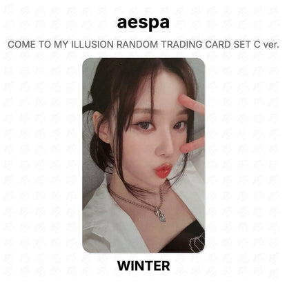 aespa COME TO MY ILLUSION RANDOM TRADING CARD SET C ver. Official Photocard