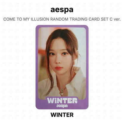 aespa COME TO MY ILLUSION RANDOM TRADING CARD SET C ver. Official Photocard