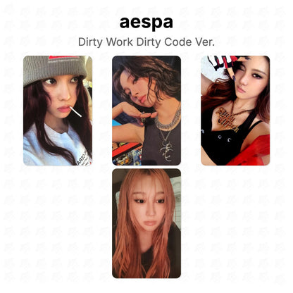 aespa Dirty Work Dirty Code Ver. Official Photocard