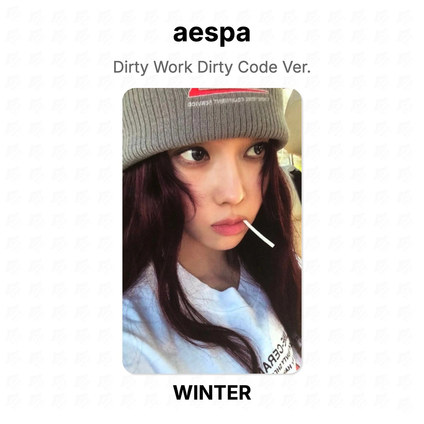 aespa Dirty Work Dirty Code Ver. Official Photocard