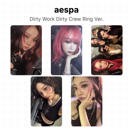 aespa Dirty Work Dirty Crew Ring Ver. Official Photocard