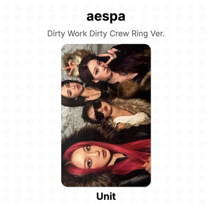 aespa Dirty Work Dirty Crew Ring Ver. Official Photocard
