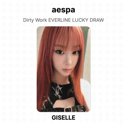 aespa Dirty Work EVERLINE LUCKY DRAW Official Photocard