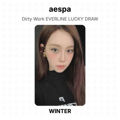 aespa Dirty Work EVERLINE LUCKY DRAW Official Photocard