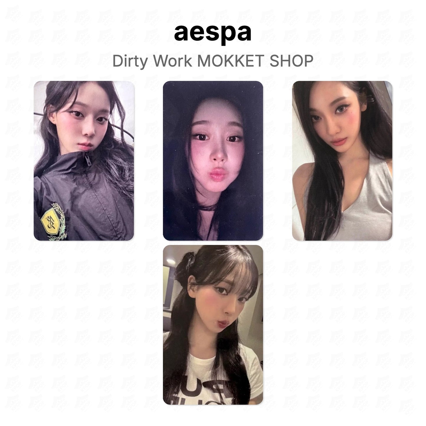 aespa Dirty Work MOKKET SHOP Official Photocard
