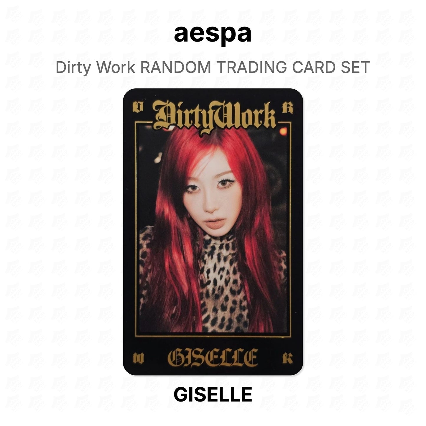 aespa Dirty Work RANDOM TRADING CARD SET Official Photocard