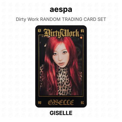 aespa Dirty Work RANDOM TRADING CARD SET Official Photocard