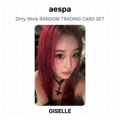 aespa Dirty Work RANDOM TRADING CARD SET Official Photocard