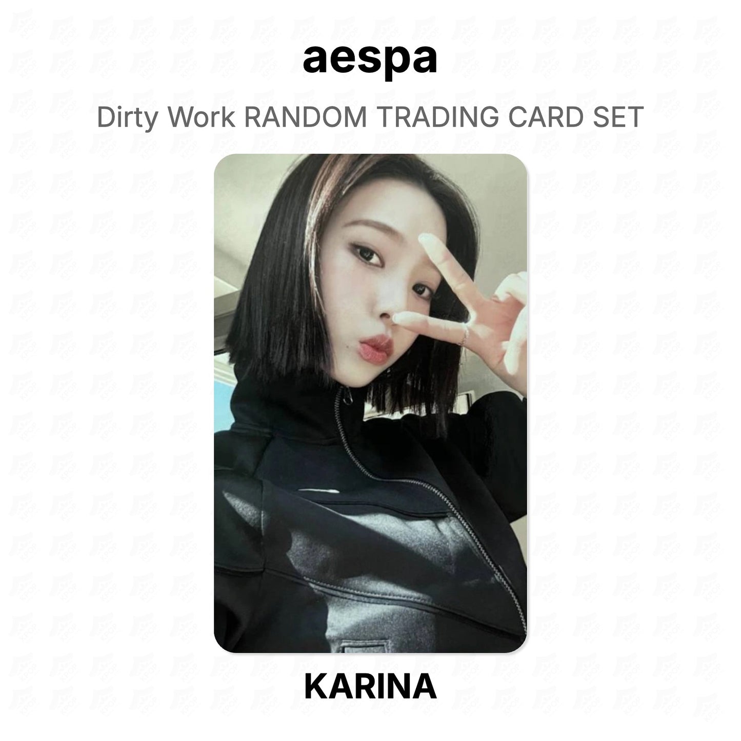 aespa Dirty Work RANDOM TRADING CARD SET Official Photocard