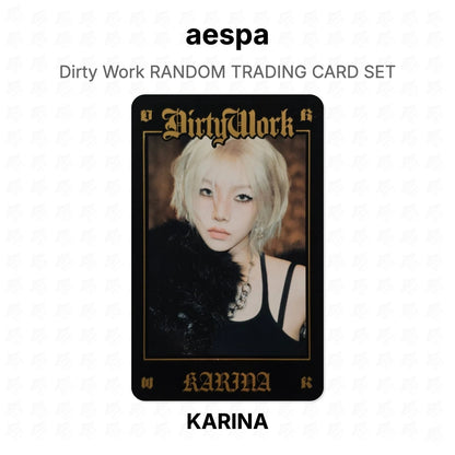aespa Dirty Work RANDOM TRADING CARD SET Official Photocard
