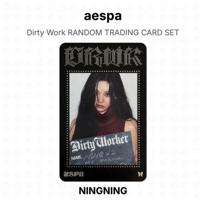 aespa Dirty Work RANDOM TRADING CARD SET Official Photocard