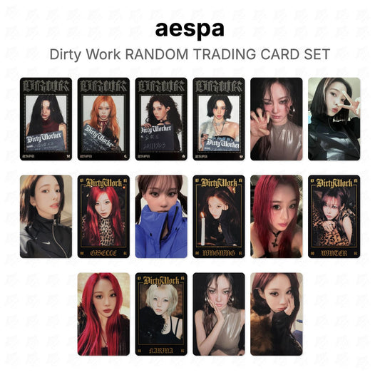 aespa Dirty Work RANDOM TRADING CARD SET Official Photocard