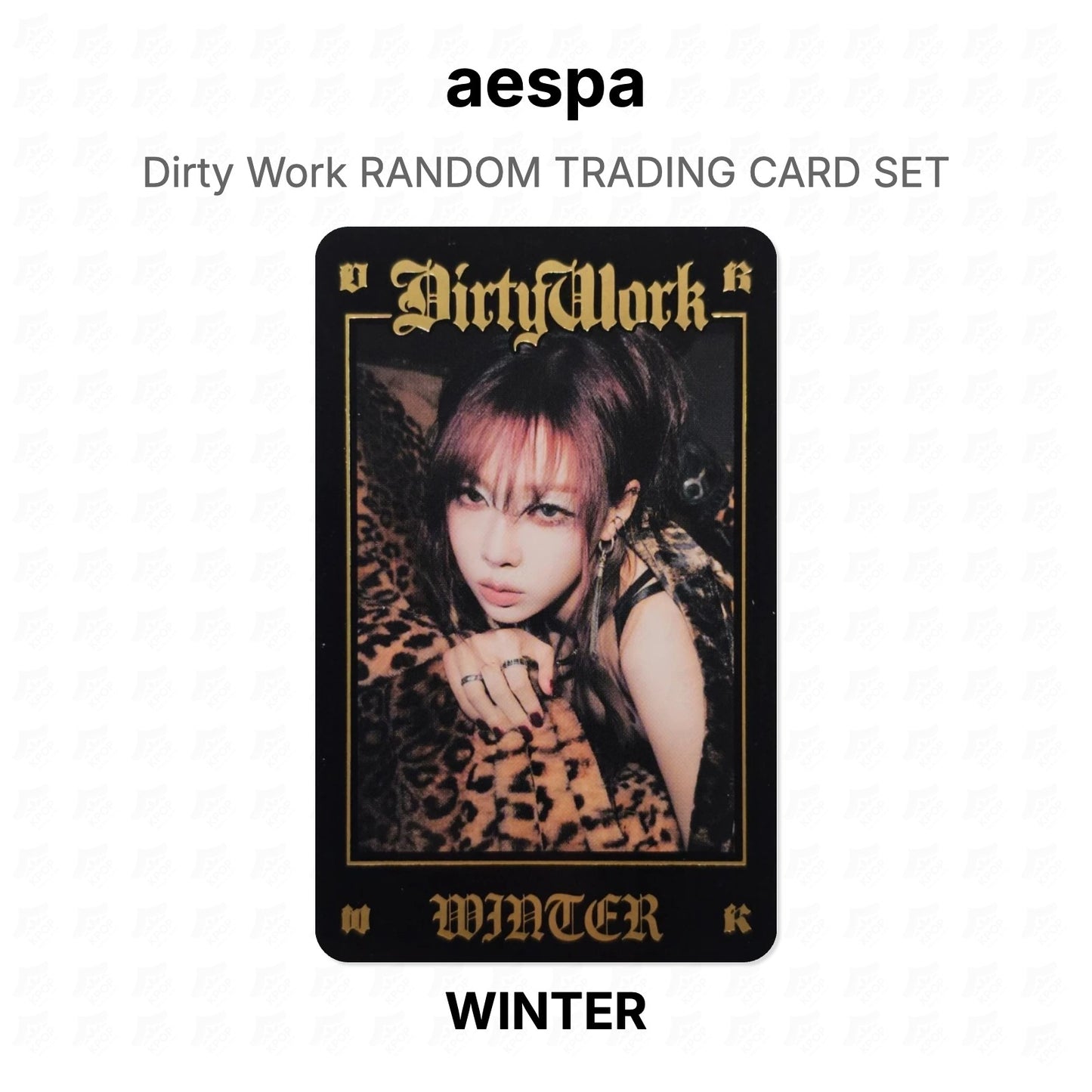 aespa Dirty Work RANDOM TRADING CARD SET Official Photocard