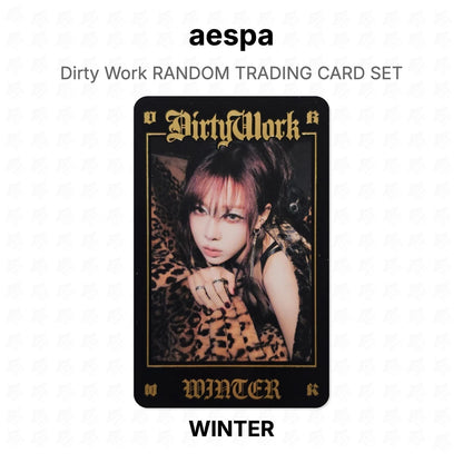 aespa Dirty Work RANDOM TRADING CARD SET Official Photocard