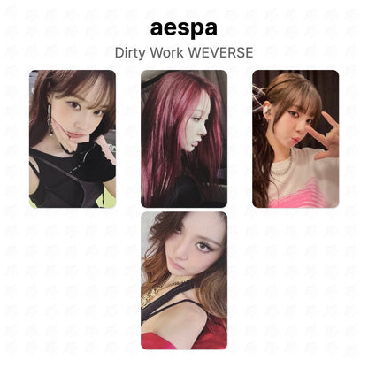 aespa Dirty Work WEVERSE Official Photocard