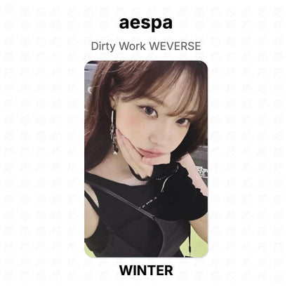 aespa Dirty Work WEVERSE Official Photocard