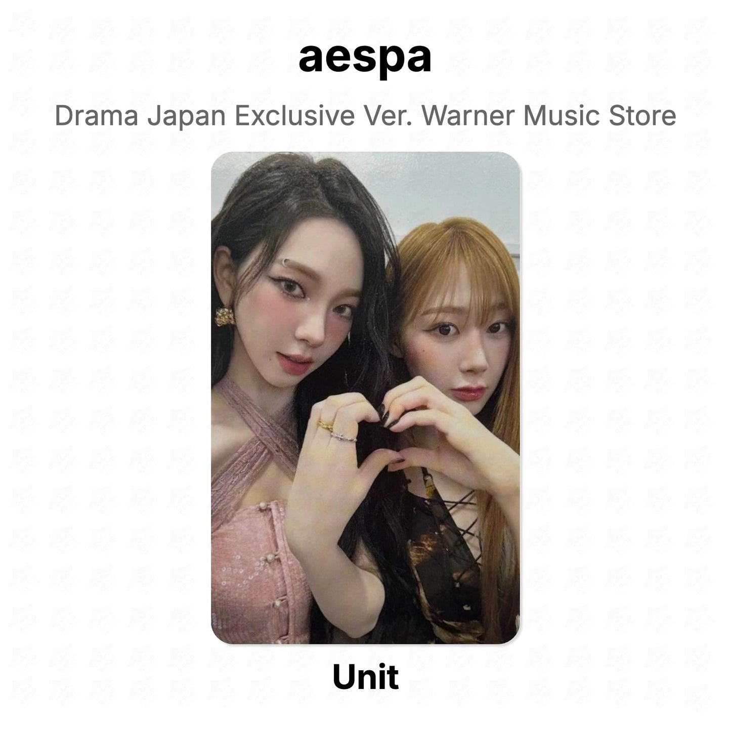 aespa Drama Japan Exclusive Ver. Warner Music Store Official Photocard
