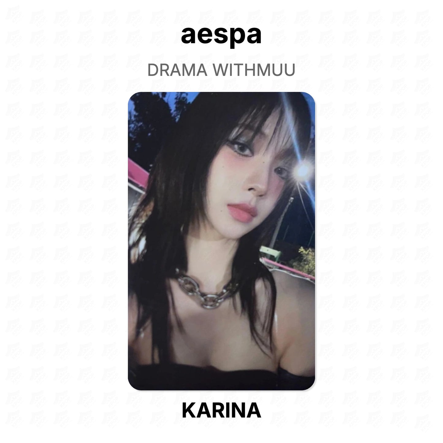 aespa DRAMA WITHMUU Official Photocard