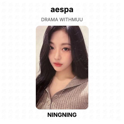 aespa DRAMA WITHMUU Official Photocard