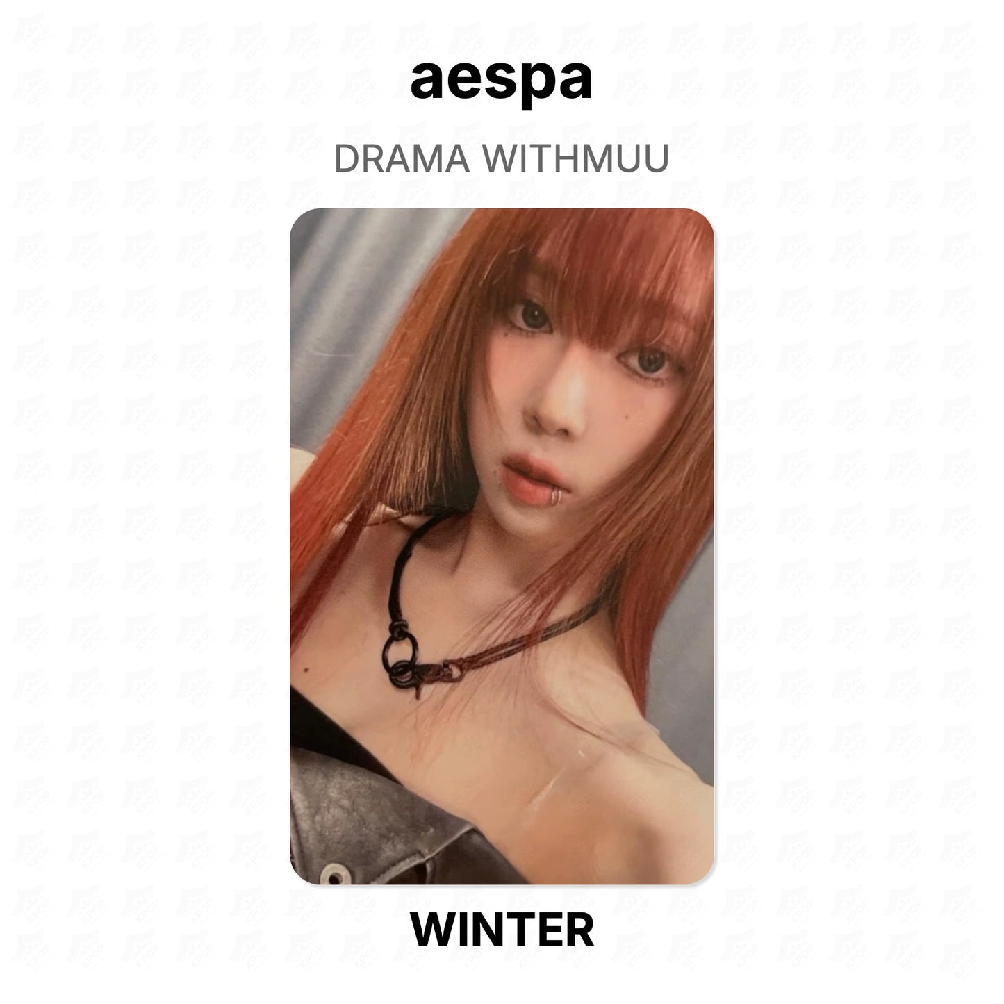 aespa DRAMA WITHMUU Official Photocard