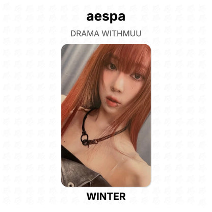 aespa DRAMA WITHMUU Official Photocard
