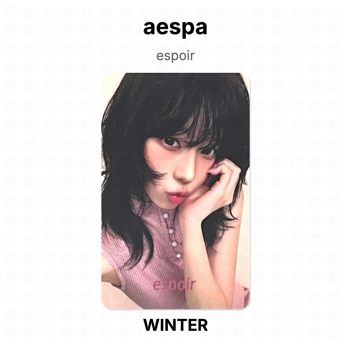 aespa espoir Official Photocard