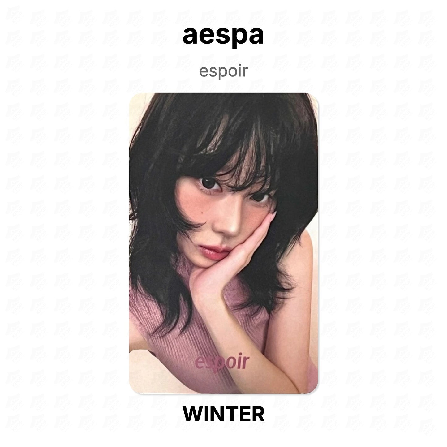 aespa espoir Official Photocard