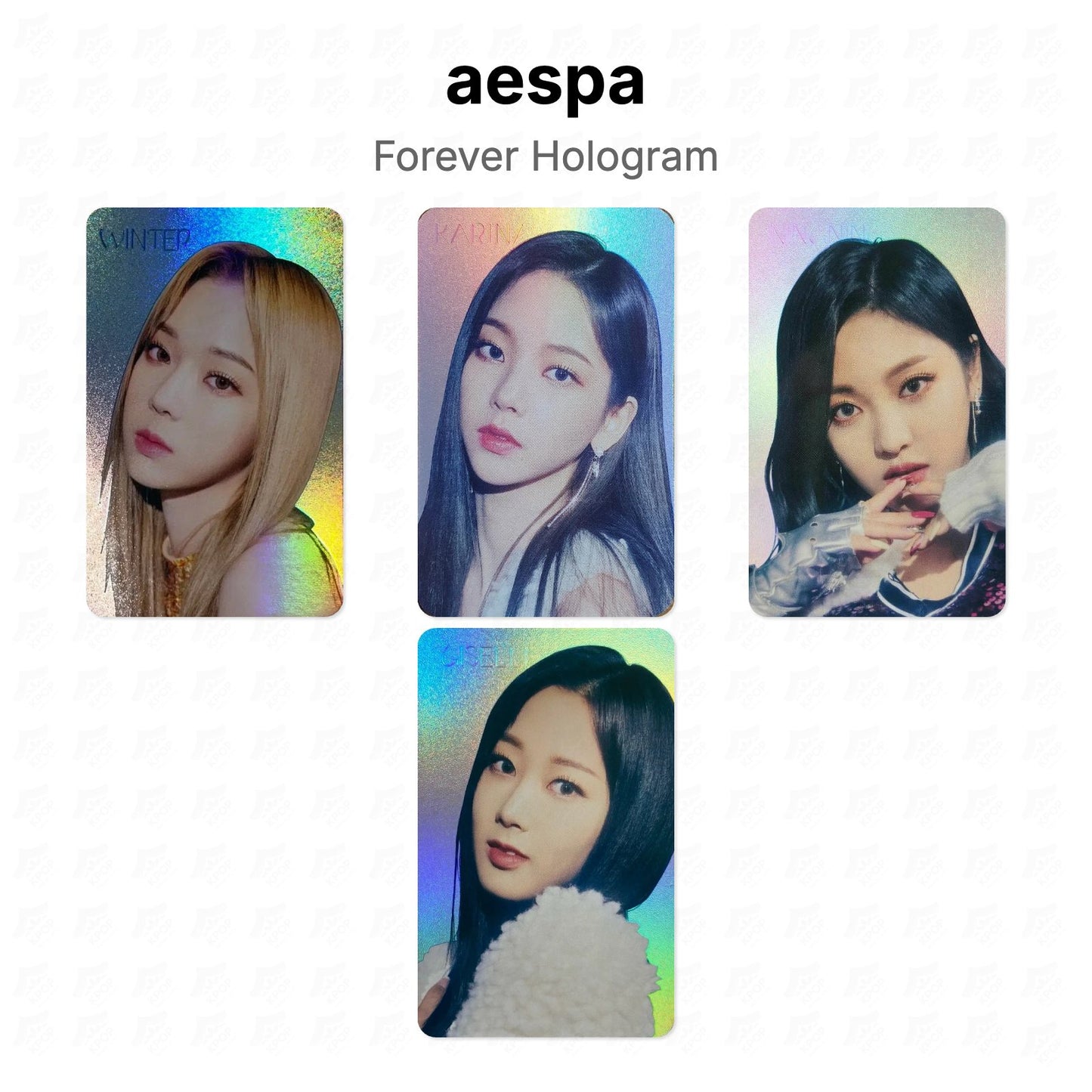 aespa Forever Hologram Official Photocard