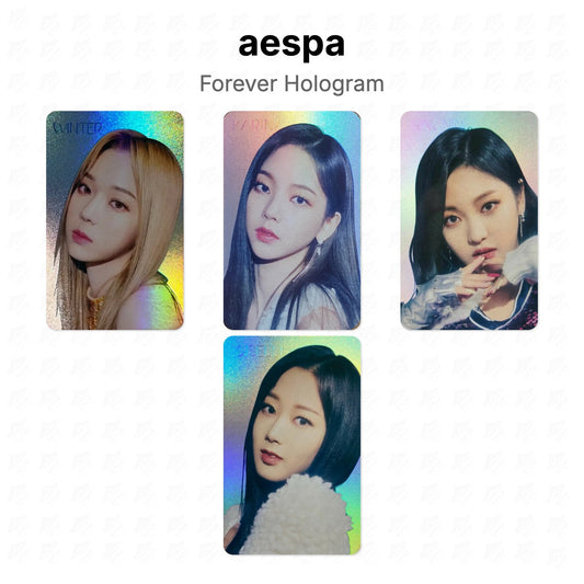 aespa Forever Hologram Official Photocard