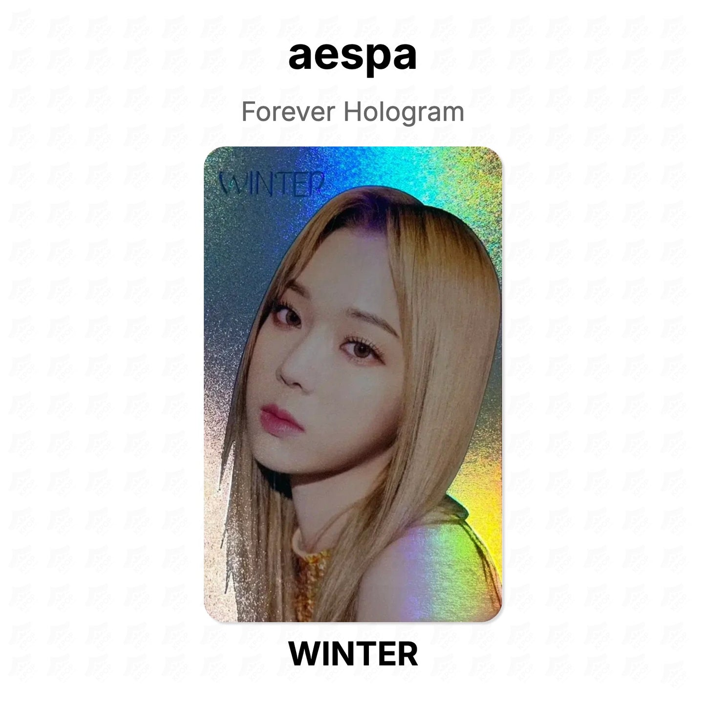 aespa Forever Hologram Official Photocard