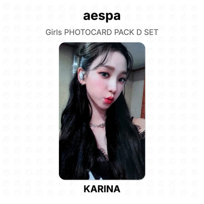 aespa Girls PHOTOCARD PACK D SET Official Photocard