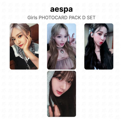 aespa Girls PHOTOCARD PACK D SET Official Photocard