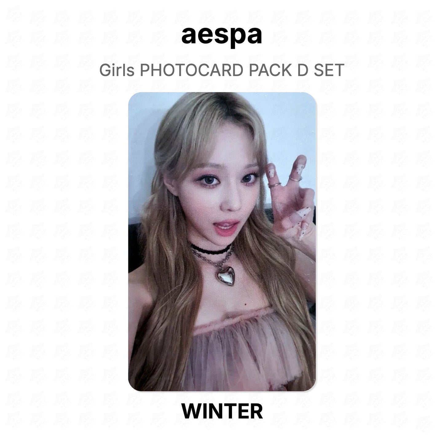 aespa Girls PHOTOCARD PACK D SET Official Photocard